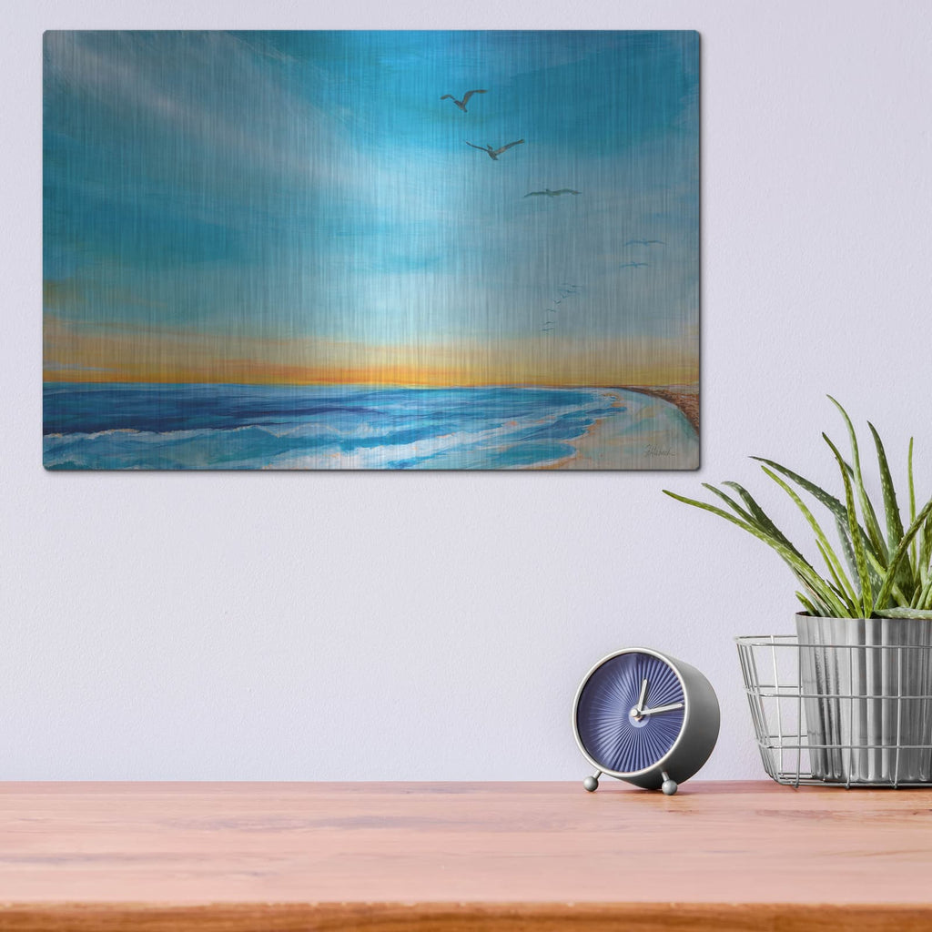 'Back Bay Refuge' by Sue Schlabach – Metal Wall Art, 16x12 room view
