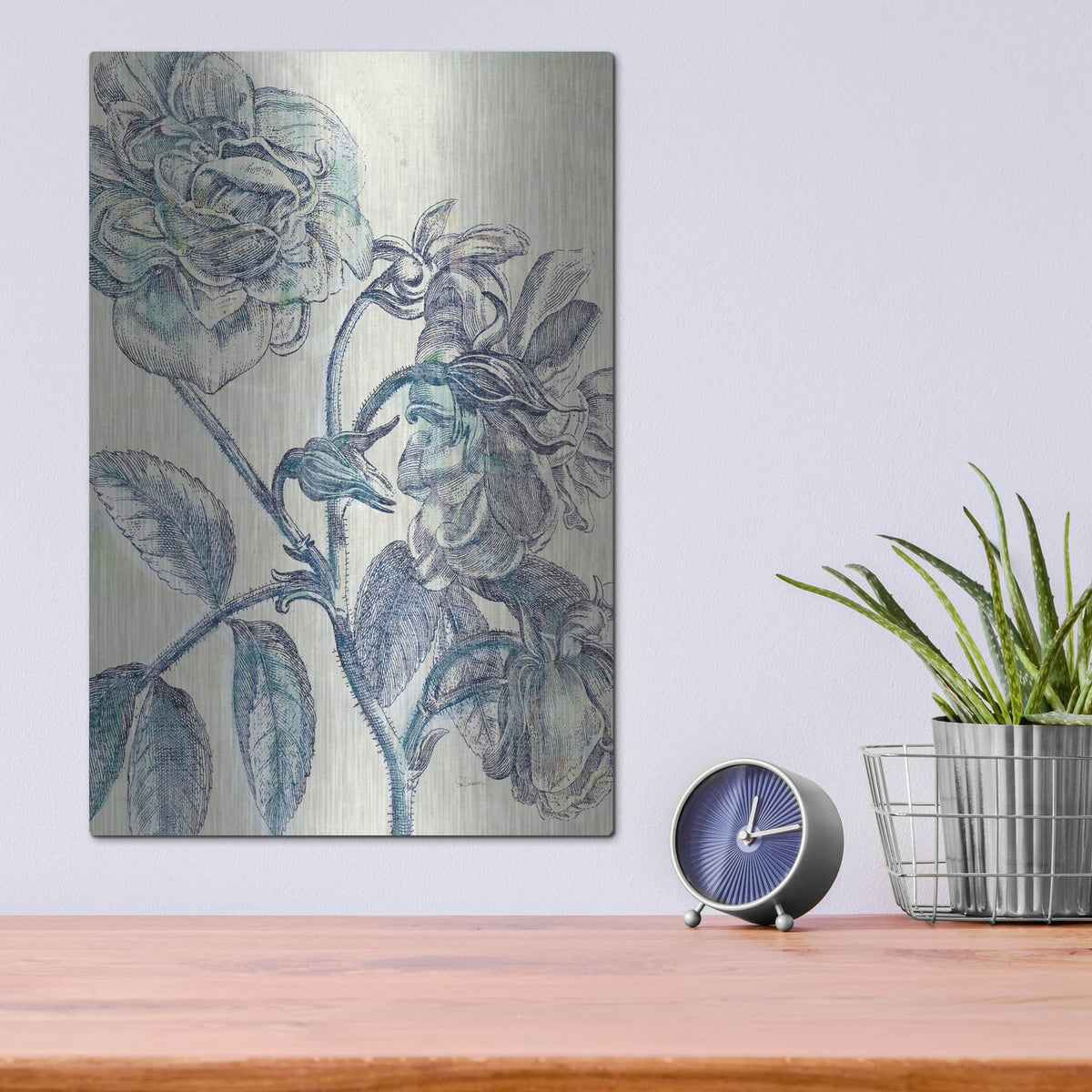 'Belle Fleur 1 C' by Sue Schlabach – Metal Wall Art, 12x16 room view