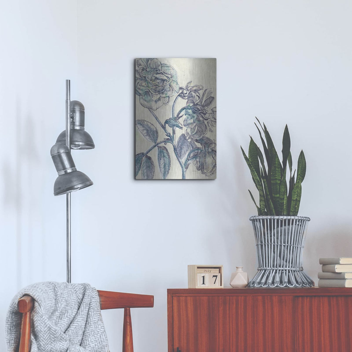 'Belle Fleur 1 C' by Sue Schlabach – Metal Wall Art, 16x24 room view
