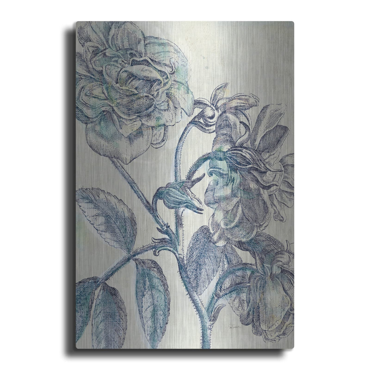'Belle Fleur 1 C' by Sue Schlabach – Metal Wall Art