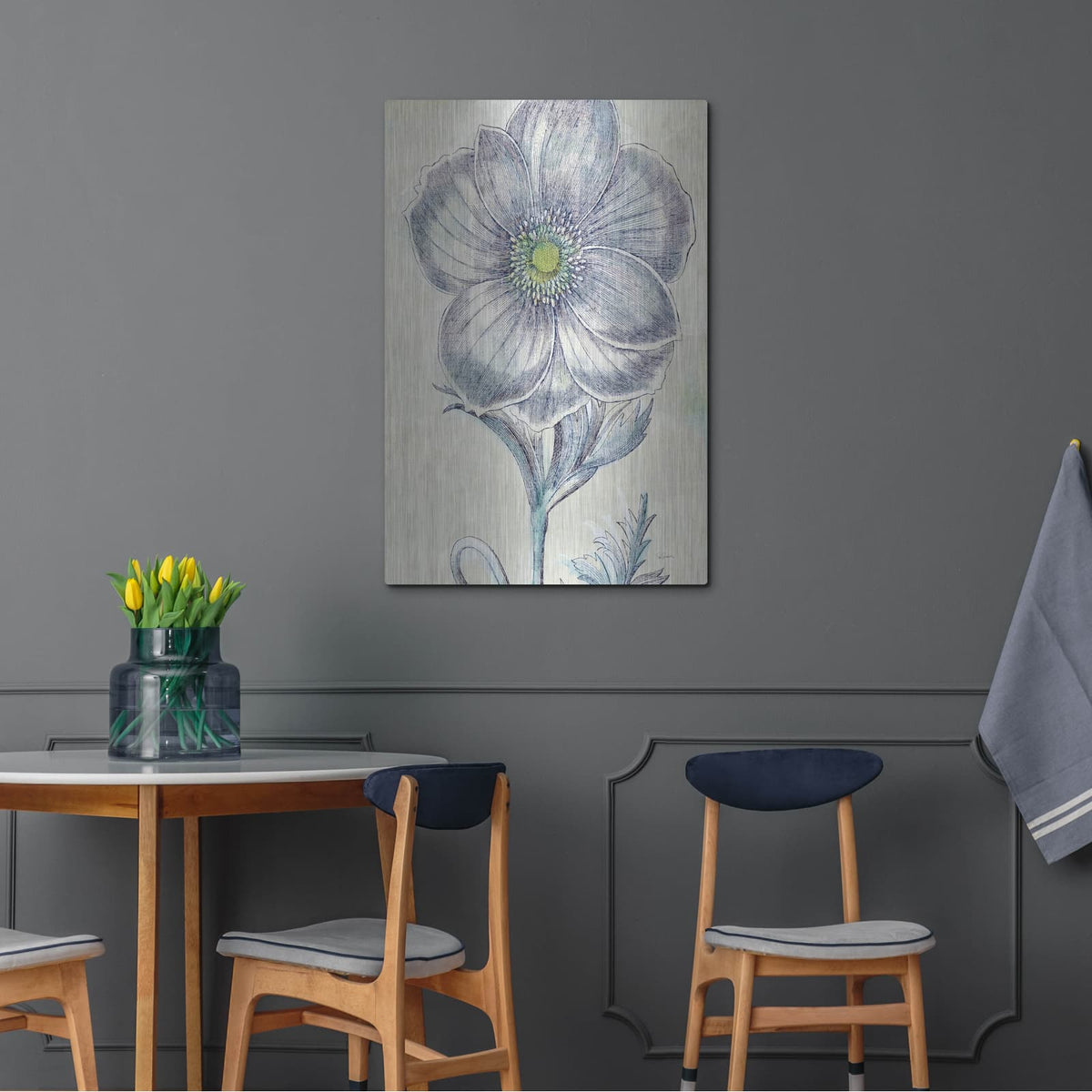 'Belle Fleur 2 C' by Sue Schlabach – Metal Wall Art, 24x36 room view