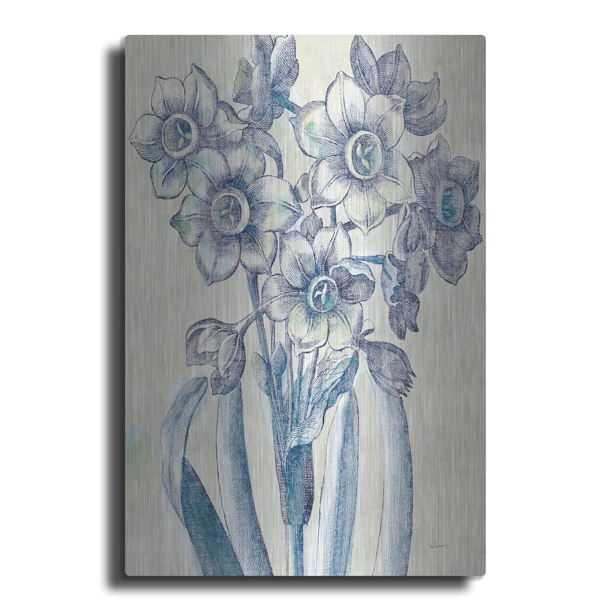 'Belle Fleur 4 C' by Sue Schlabach – Metal Wall Art