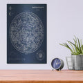 'Celestial Blueprint V2' by Sue Schlabach – Metal Wall Art, 12x16 room view