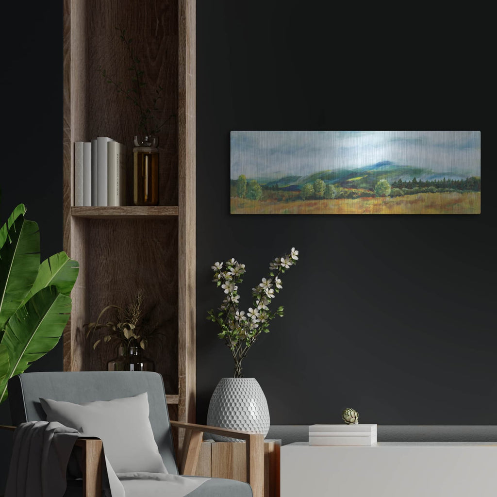 'Fog Lifting' by Sue Schlabach – Metal Wall Art, 36x12 room view