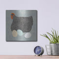 'Fresh Eggs 2 No Words' by Sue Schlabach – Metal Wall Art, 12x12 room view