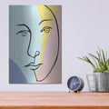 'Ink Women 4 Colorblock Pastel' by Sue Schlabach – Metal Wall Art, 12x16 room view