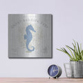 'Island Findings 1 Blue' by Sue Schlabach – Metal Wall Art, 12x12 room view