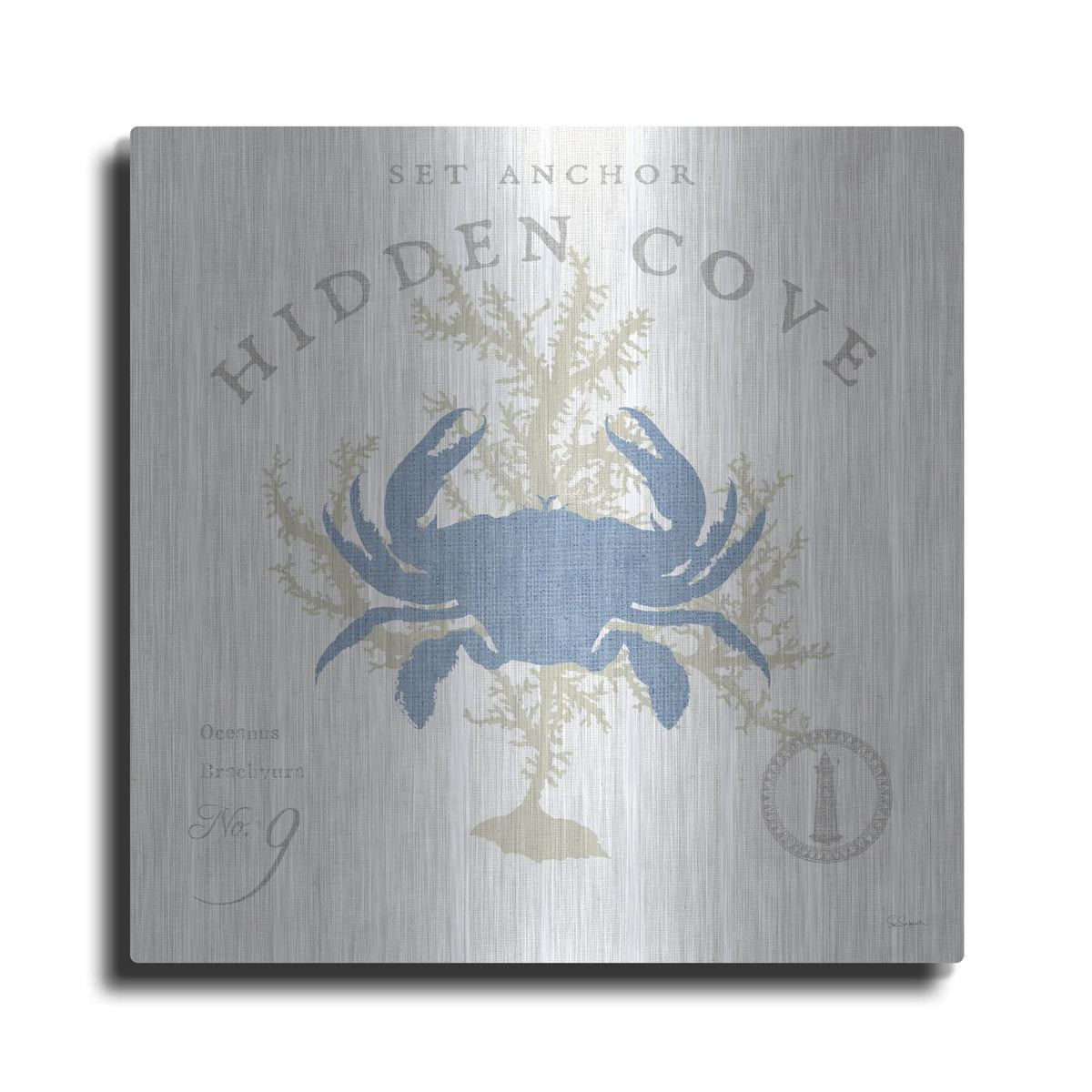 'Island Findings 2 Blue' by Sue Schlabach – Metal Wall Art