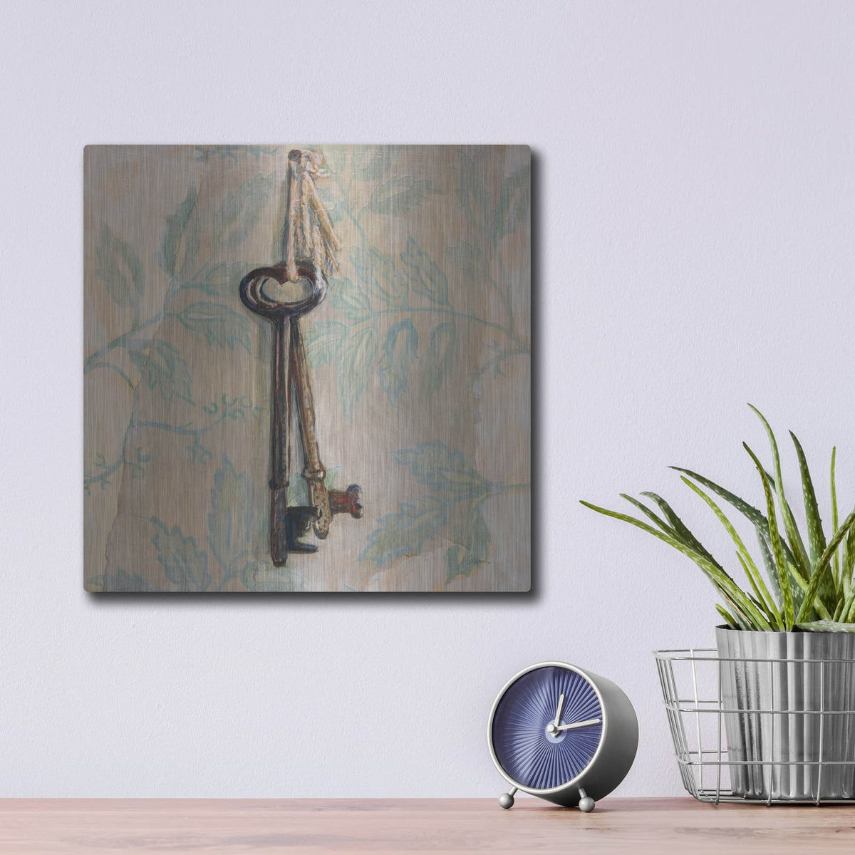 'Keys To Home' by Sue Schlabach – Metal Wall Art, 12x12 room view