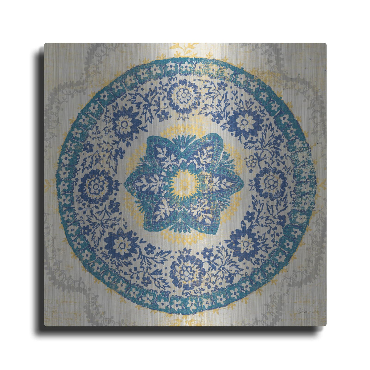 'Raja Medallion' by Sue Schlabach – Metal Wall Art