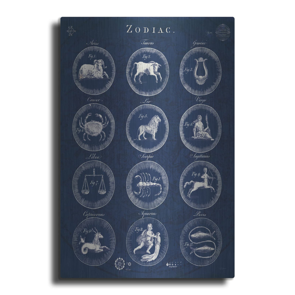 'Zodiac Blueprint V2' by Sue Schlabach – Metal Wall Art
