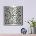 'Coastal Breeze Tile 1' by Anne Tavoletti – Metal Wall Art, 12x12 room view