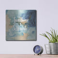 'Coastal Breeze Quotes 1' by Anne Tavoletti – Metal Wall Art, 12x12 room view