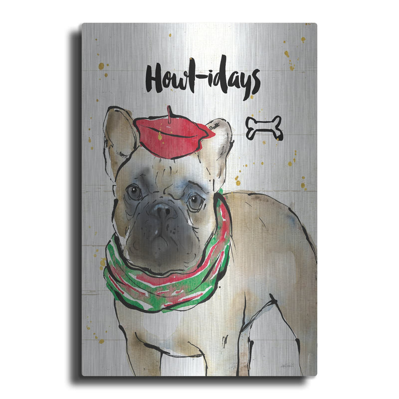 'Strike A Paws 6 Happy Howl-idays' by Anne Tavoletti – Metal Wall Art