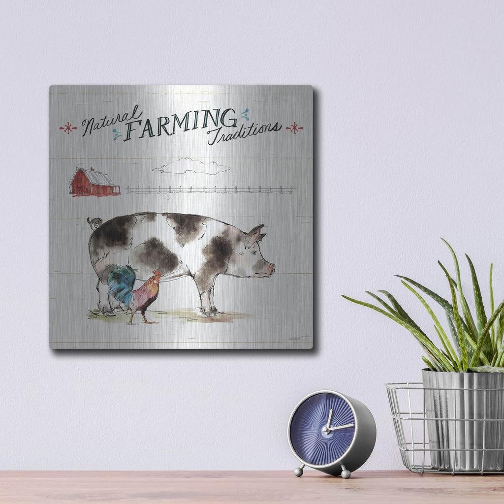 'Down On The Farm 3' by Anne Tavoletti – Metal Wall Art, 12x12 room view