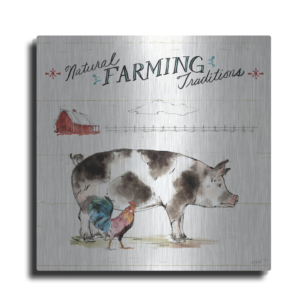 'Down On The Farm 3' by Anne Tavoletti – Metal Wall Art
