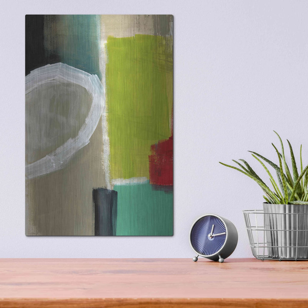 'Intersection 39' by Linda Woods – Metal Wall Art, 12x16 room view