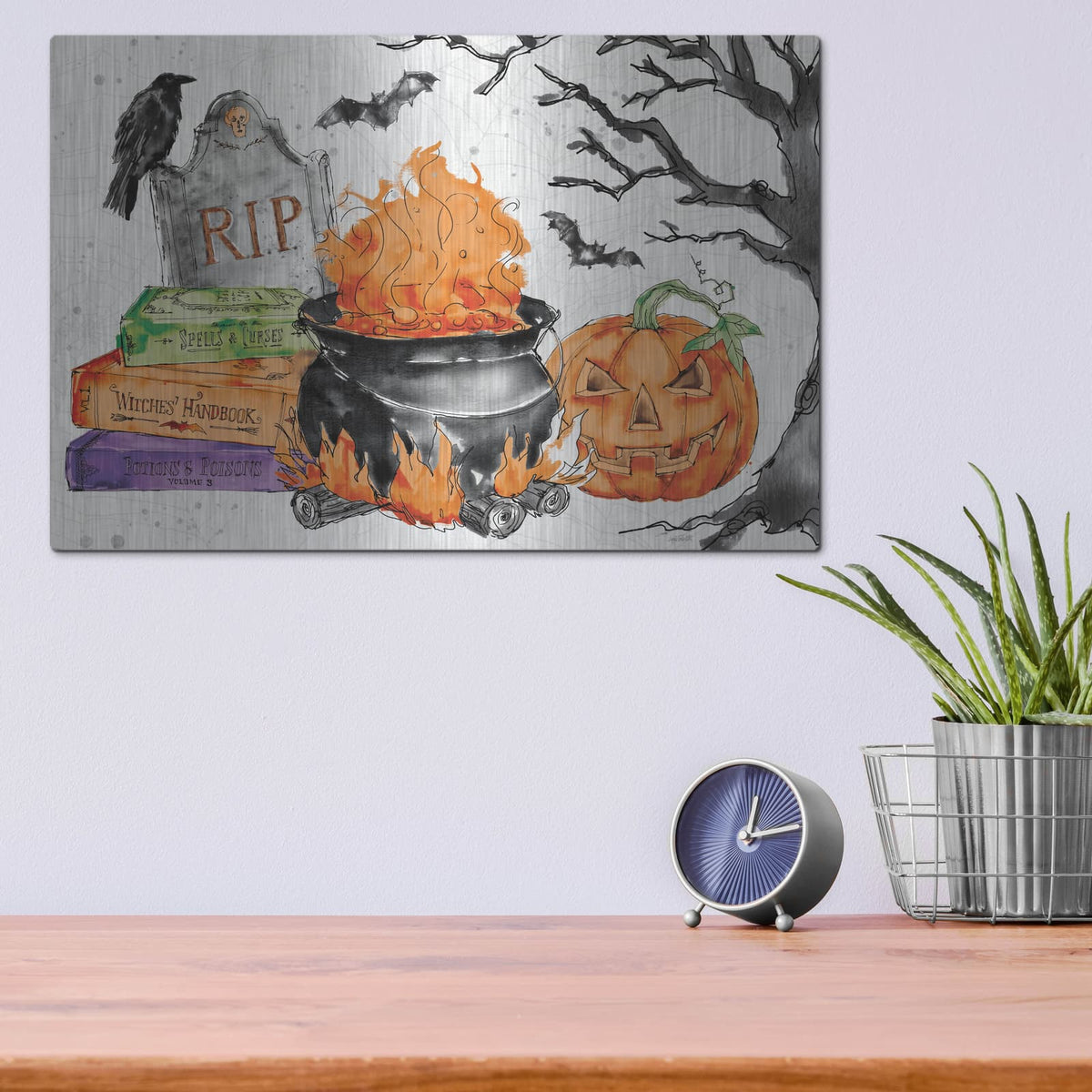 'Phantoms Of The Night I Color' by Anne Tavoletti – Metal Wall Art, 16x12 room view