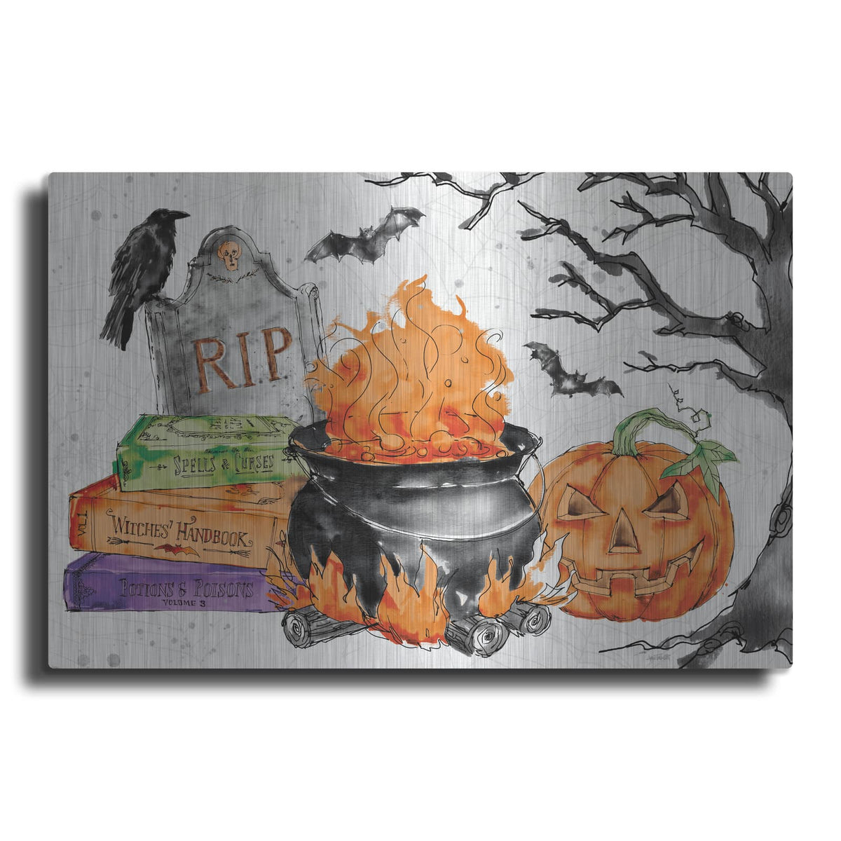 'Phantoms Of The Night I Color' by Anne Tavoletti – Metal Wall Art