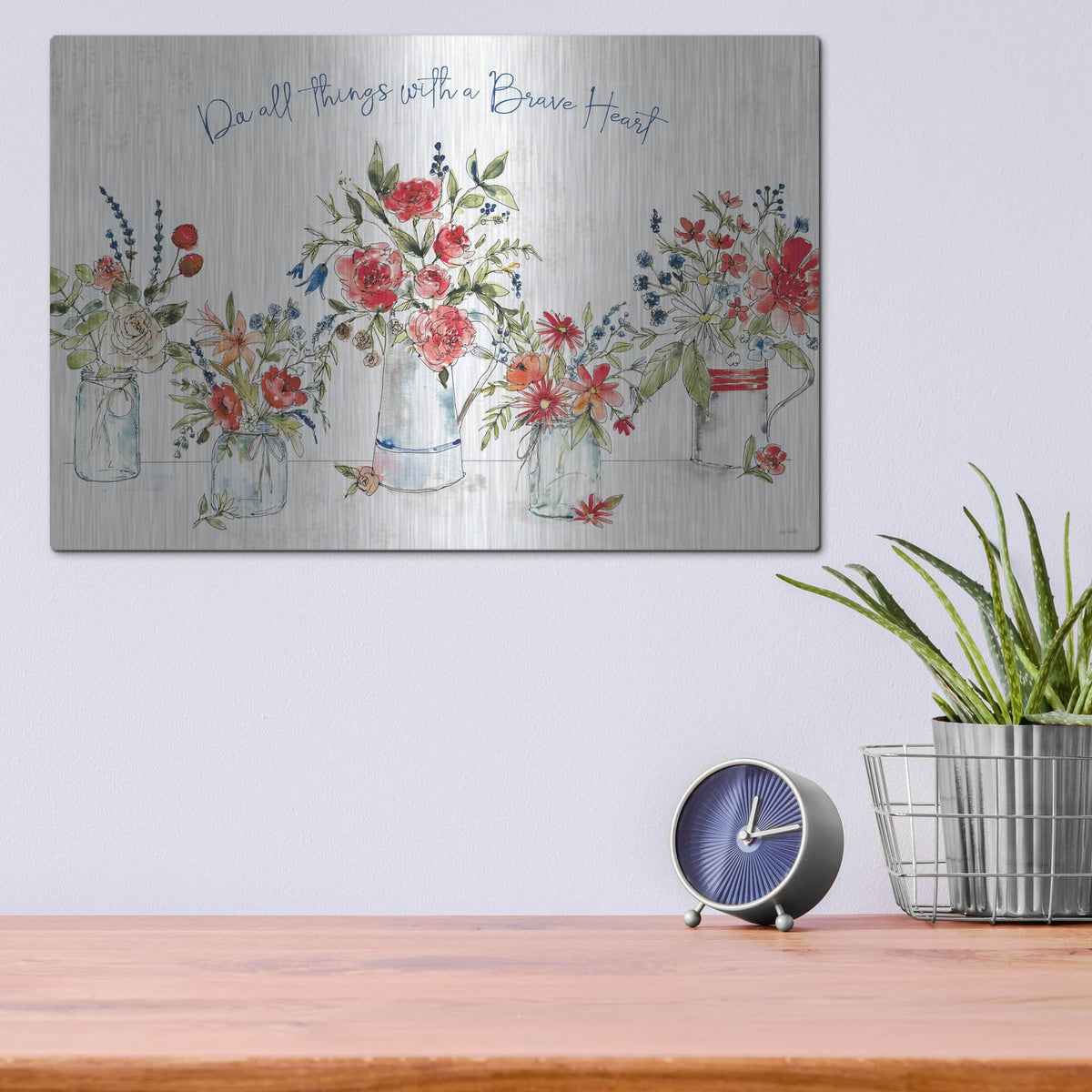 'Americana Mood 1' by Anne Tavoletti – Metal Wall Art, 16x12 room view