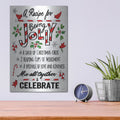 'Holiday Joy 6 Light' by Anne Tavoletti – Metal Wall Art, 12x16 room view