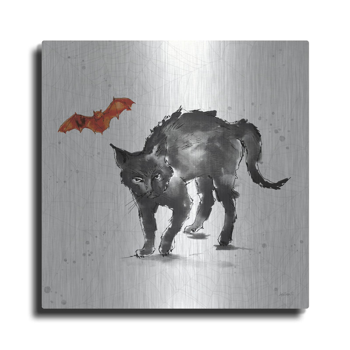 'Phantom Cat' by Anne Tavoletti – Metal Wall Art