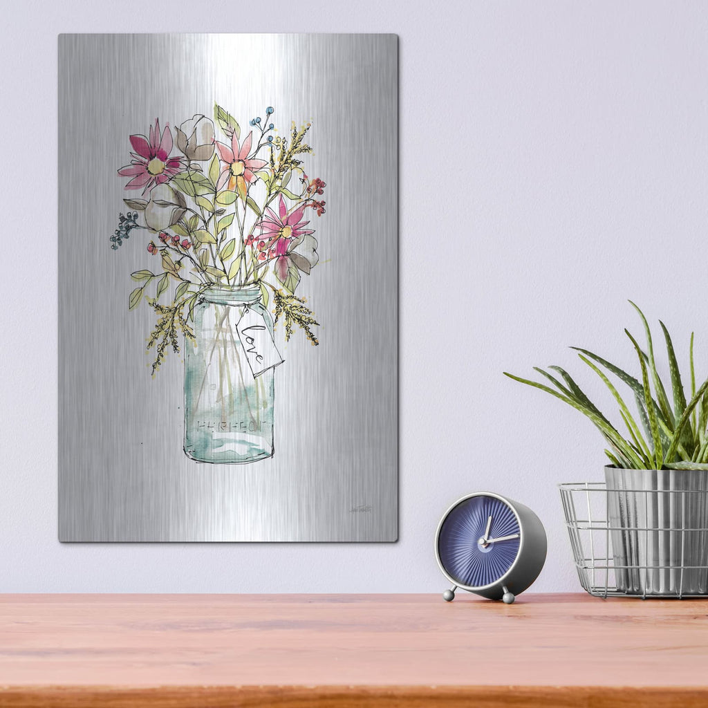 'Festive Foliage 2 Summer' by Anne Tavoletti – Metal Wall Art, 12x16 room view