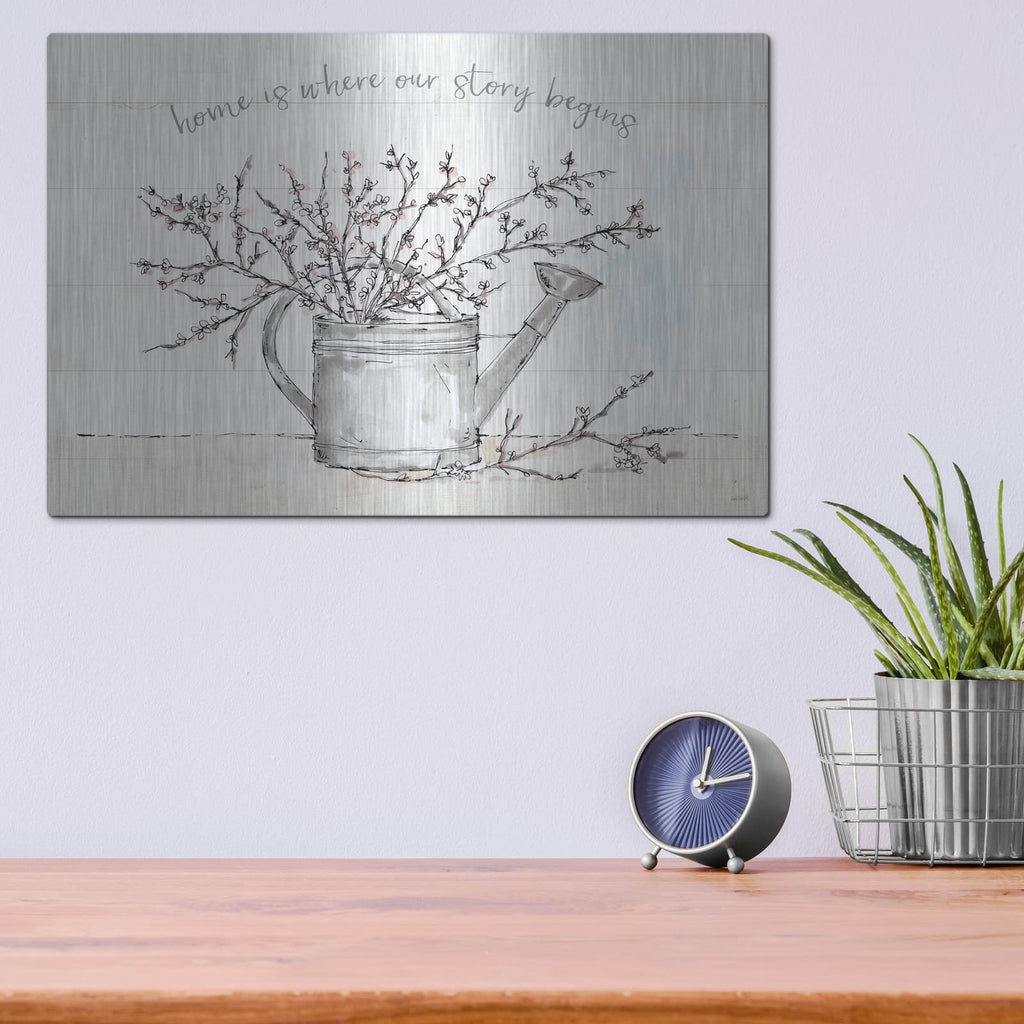 'Country Love 1' by Anne Tavoletti – Metal Wall Art, 16x12 room view