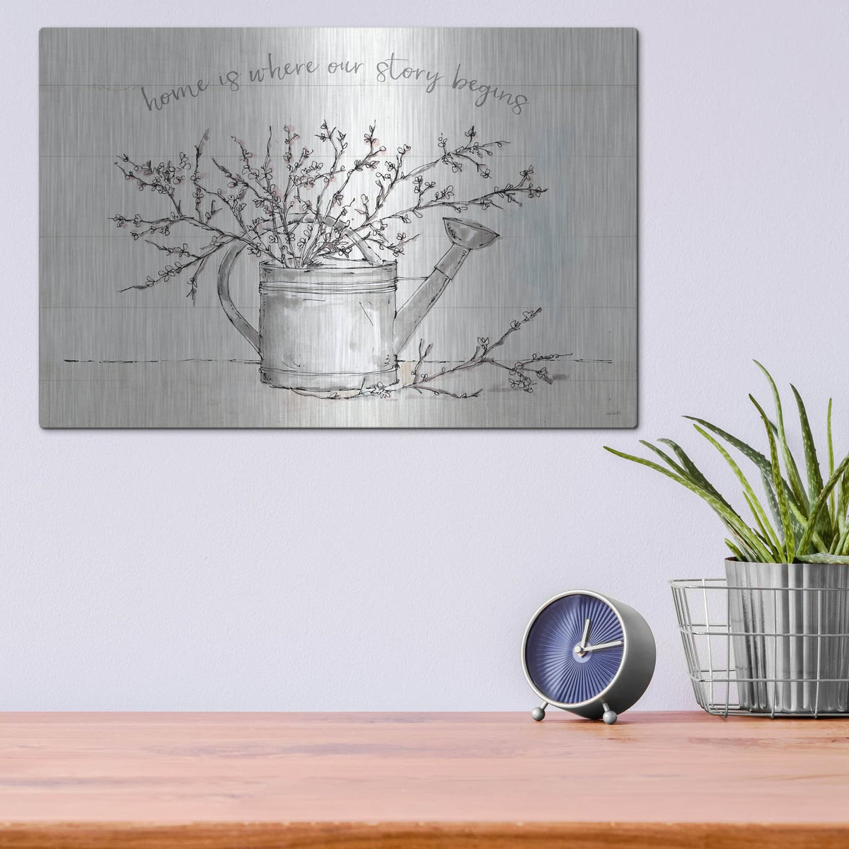 'Country Love 1' by Anne Tavoletti – Metal Wall Art, 16x12 room view