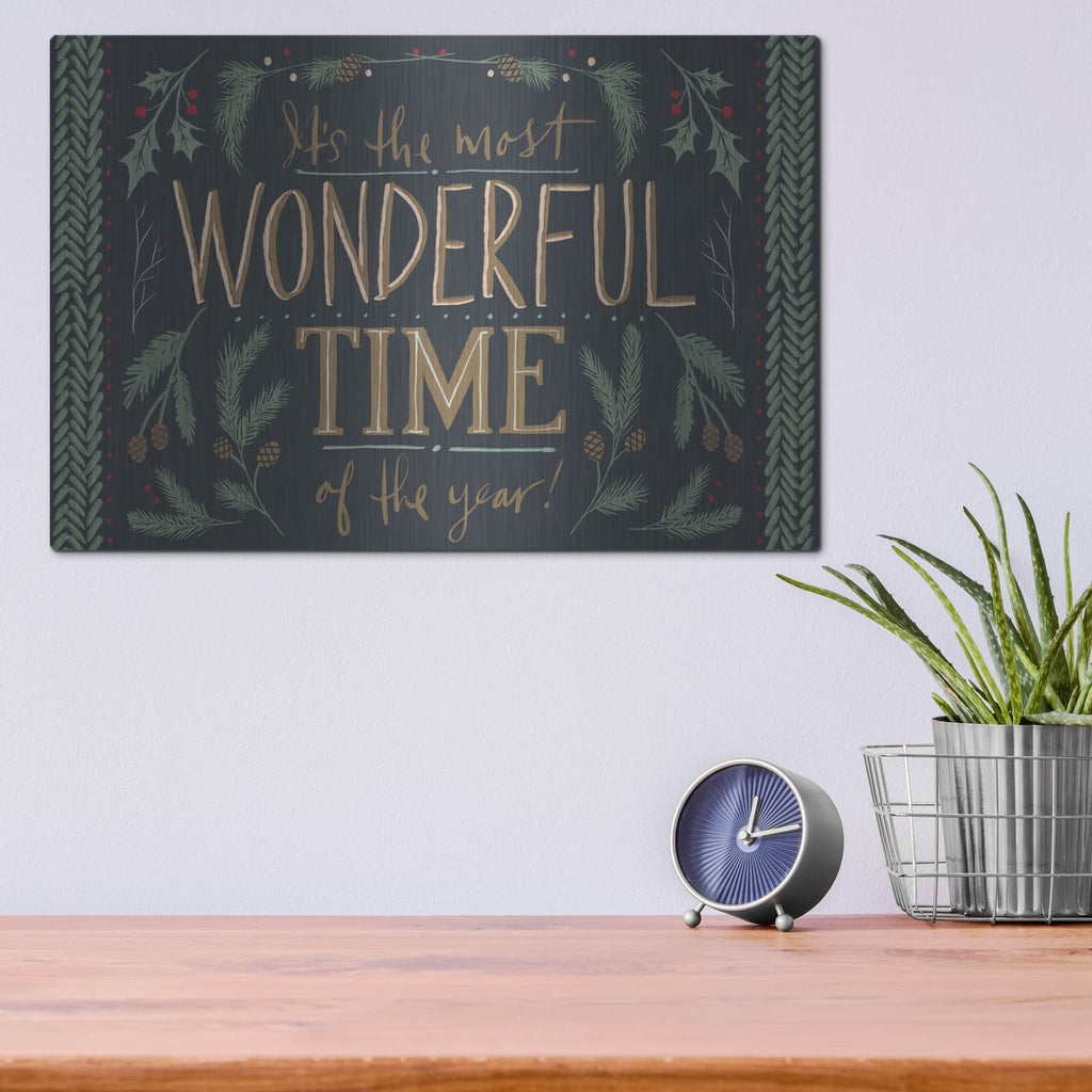 'Wonderful Time 5' by Anne Tavoletti – Metal Wall Art, 16x12 room view