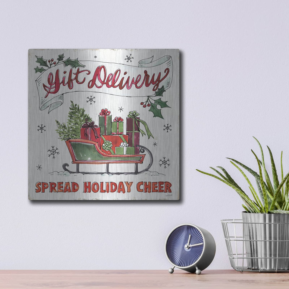'Holiday Season 2' by Anne Tavoletti – Metal Wall Art, 12x12 room view