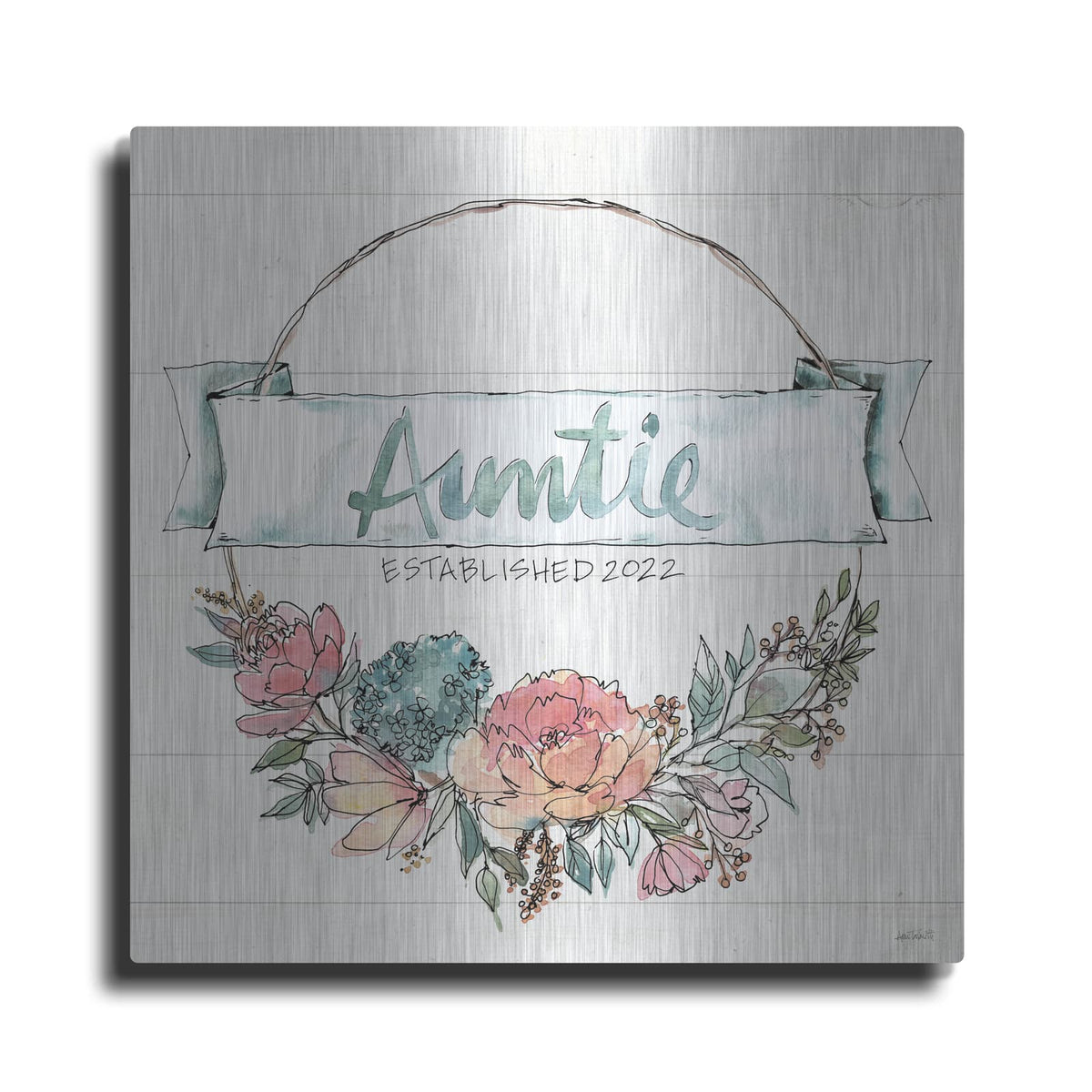 'Country Love 4 Auntie' by Anne Tavoletti – Metal Wall Art