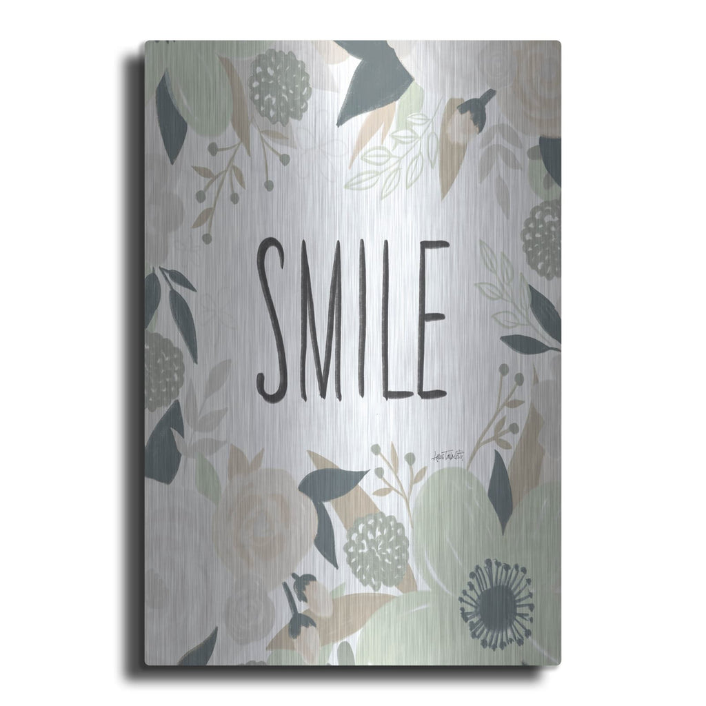 'Happy Thoughts 3 Neutral' by Anne Tavoletti – Metal Wall Art
