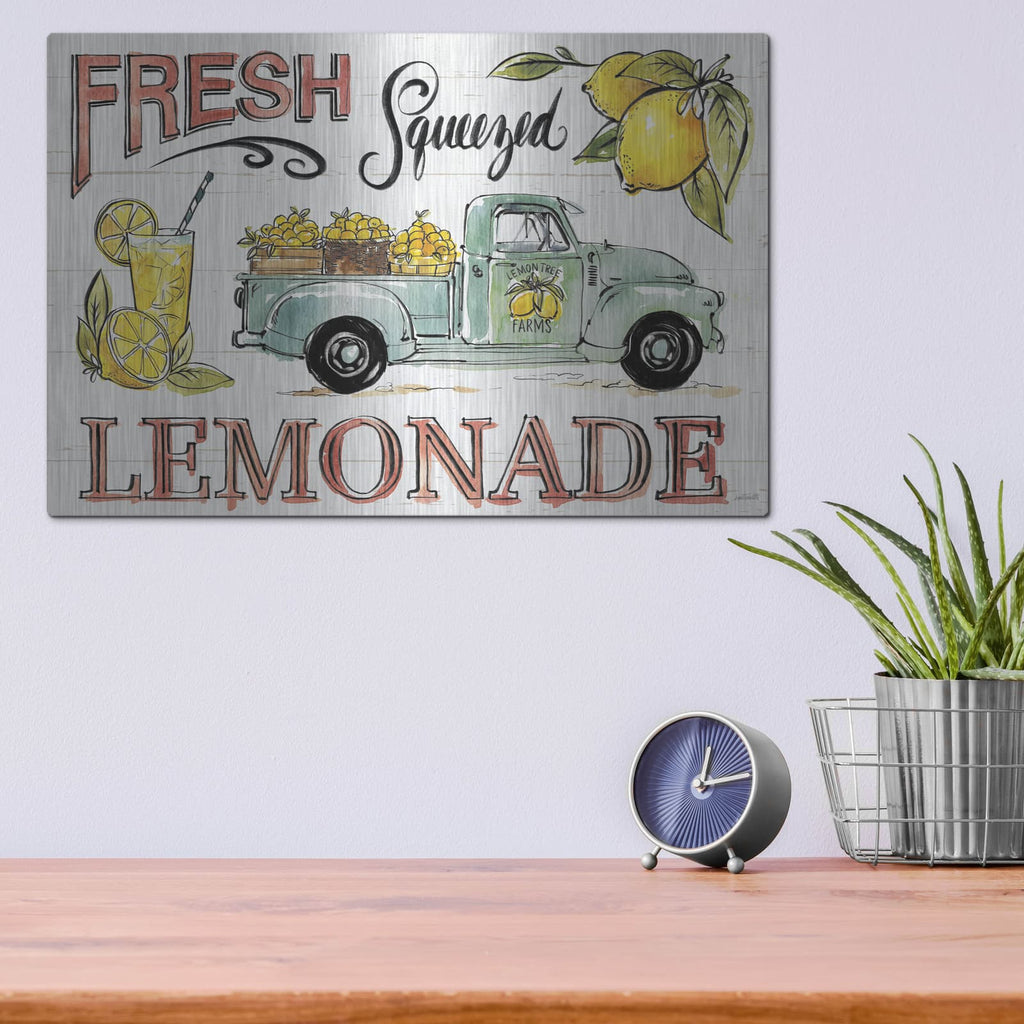 'Lemonade Stand 1' by Anne Tavoletti – Metal Wall Art, 16x12 room view