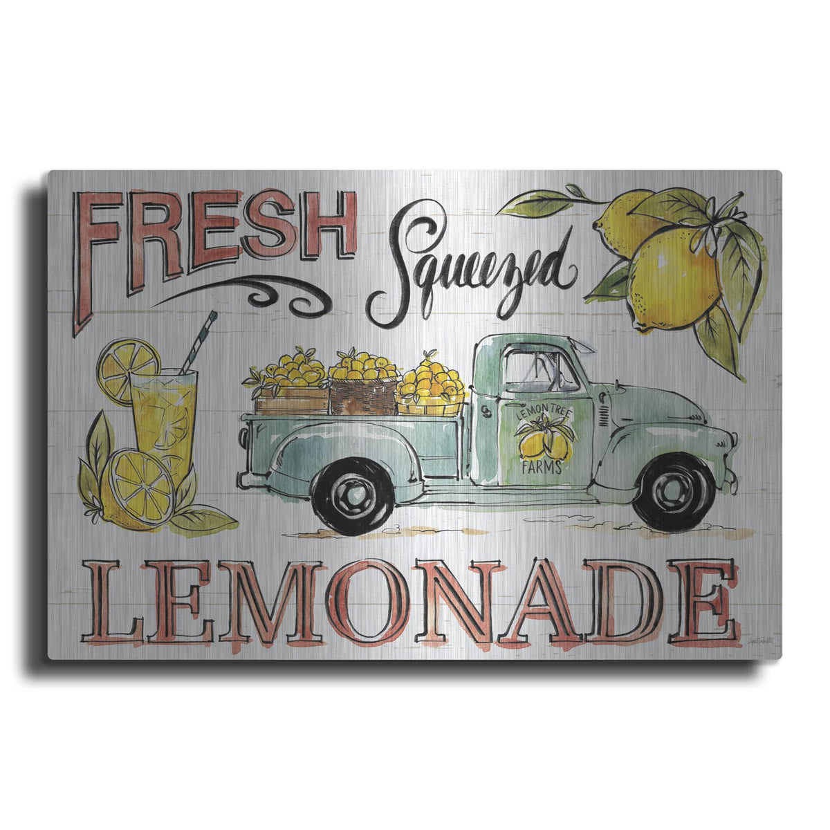 'Lemonade Stand 1' by Anne Tavoletti – Metal Wall Art