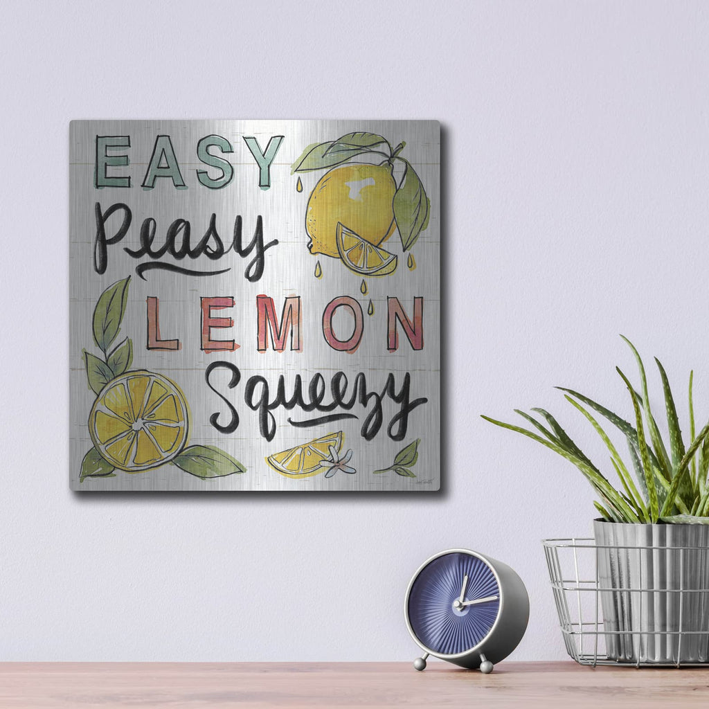 'Lemonade Stand 2' by Anne Tavoletti – Metal Wall Art, 12x12 room view