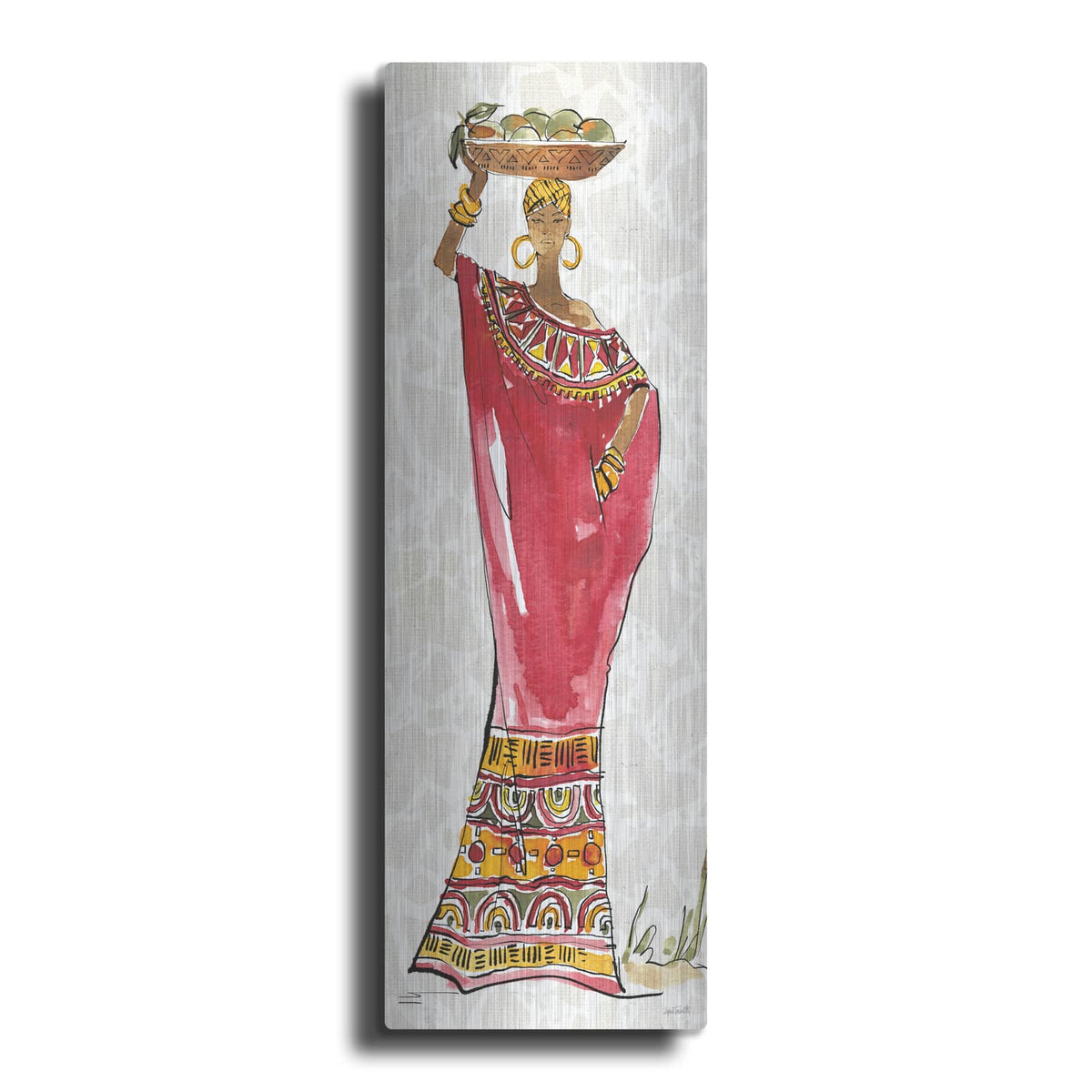 'African Flair 8' by Anne Tavoletti – Metal Wall Art