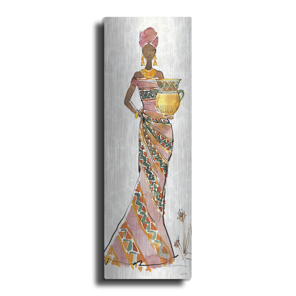'African Flair 10' by Anne Tavoletti – Metal Wall Art