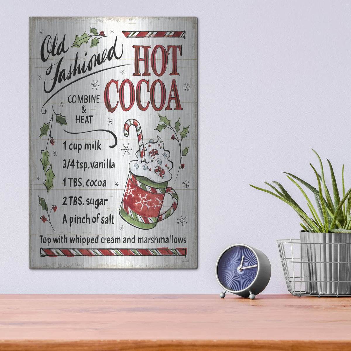 'Christmas Treats 7' by Anne Tavoletti – Metal Wall Art, 12x16 room view
