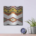 'Southwest Flair Pattern 3' by Anne Tavoletti – Metal Wall Art, 12x12 room view