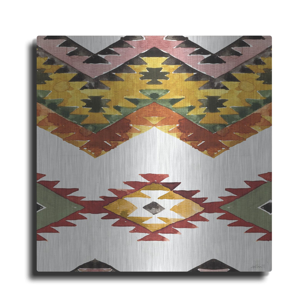 'Southwest Flair Pattern 3' by Anne Tavoletti – Metal Wall Art