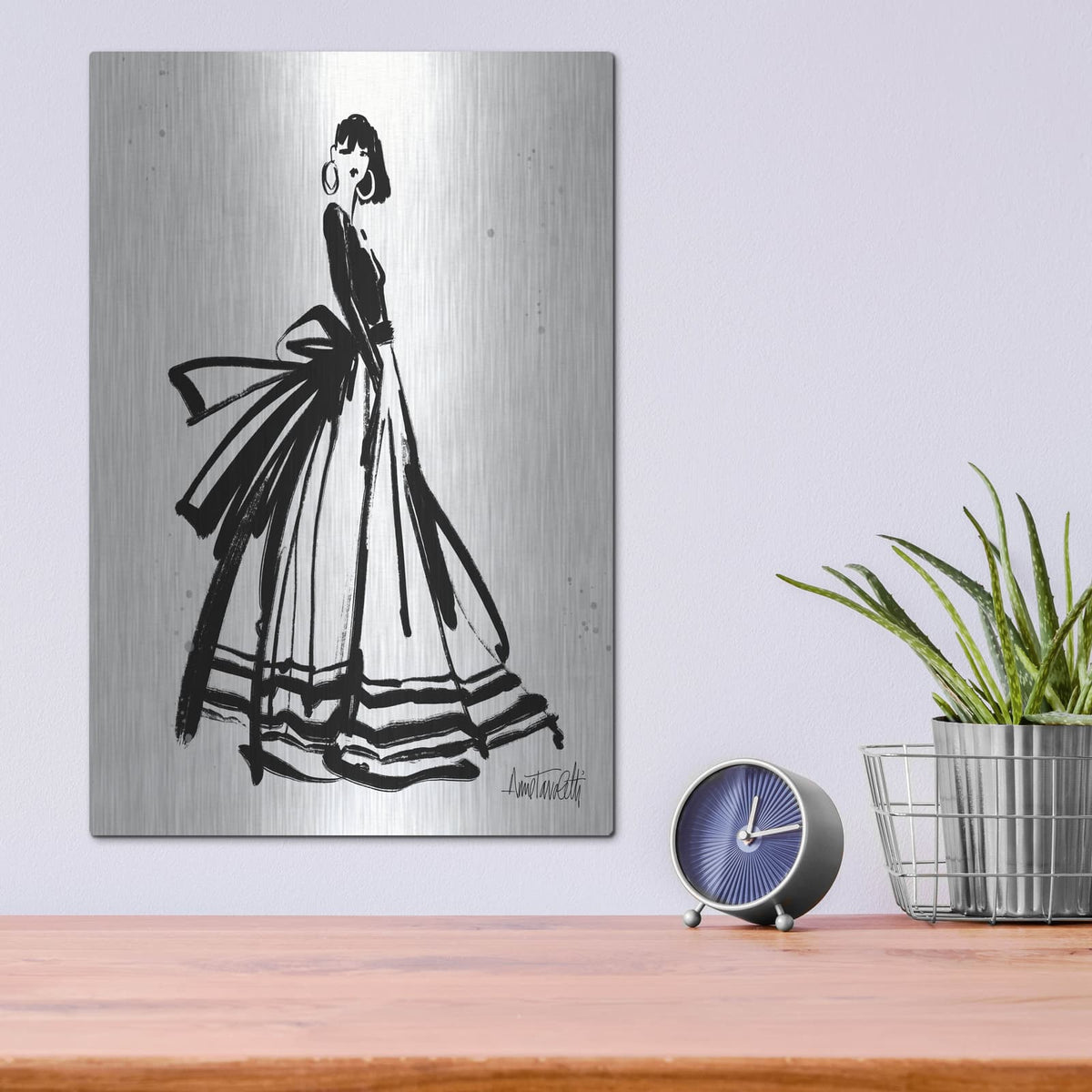 'Style Sketches 1' by Anne Tavoletti – Metal Wall Art, 12x16 room view