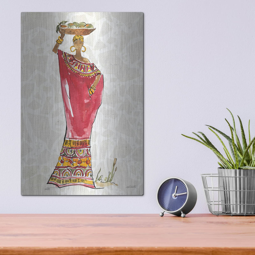 'African Flair 9 B' by Anne Tavoletti – Metal Wall Art, 12x16 room view