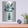 'Monochrome Blue Botanical Sketches 6' by Anne Tavoletti – Metal Wall Art, 12x16 room view