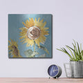 'Farmhouse Flea Market 10 Blue' by Anne Tavoletti – Metal Wall Art, 12x12 room view