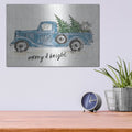 'Modern Farmhouse 8 Merry Blue' by Anne Tavoletti – Metal Wall Art, 16x12 room view