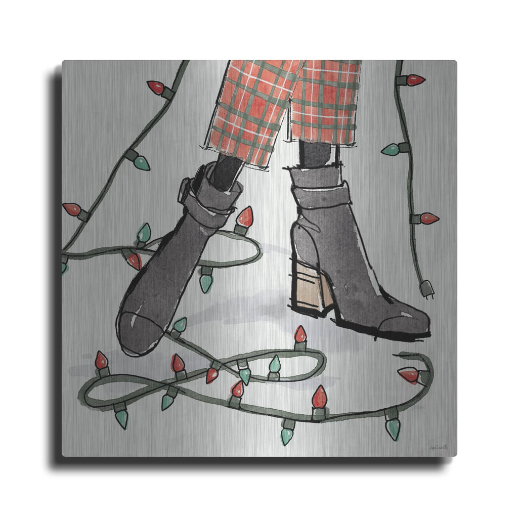 'Holiday Fashionistas 6' by Anne Tavoletti – Metal Wall Art