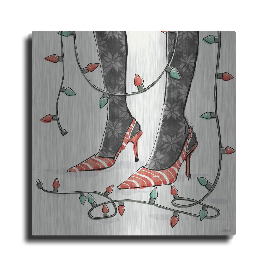 'Holiday Fashionistas 7' by Anne Tavoletti – Metal Wall Art
