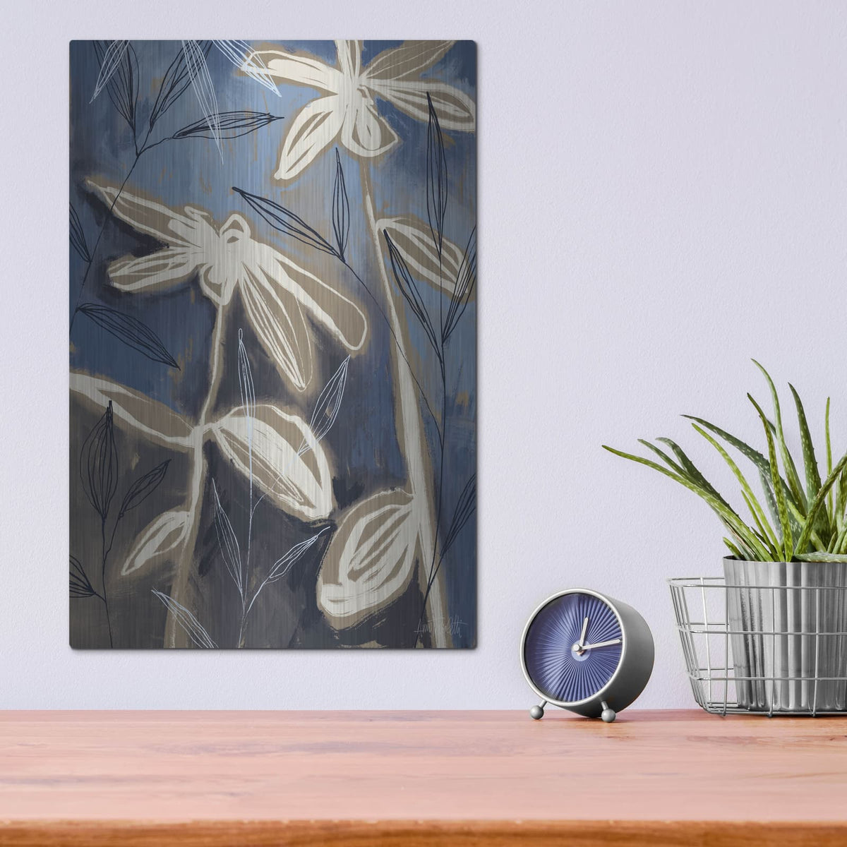 'Noir Scape 3' by Anne Tavoletti – Metal Wall Art, 12x16 room view
