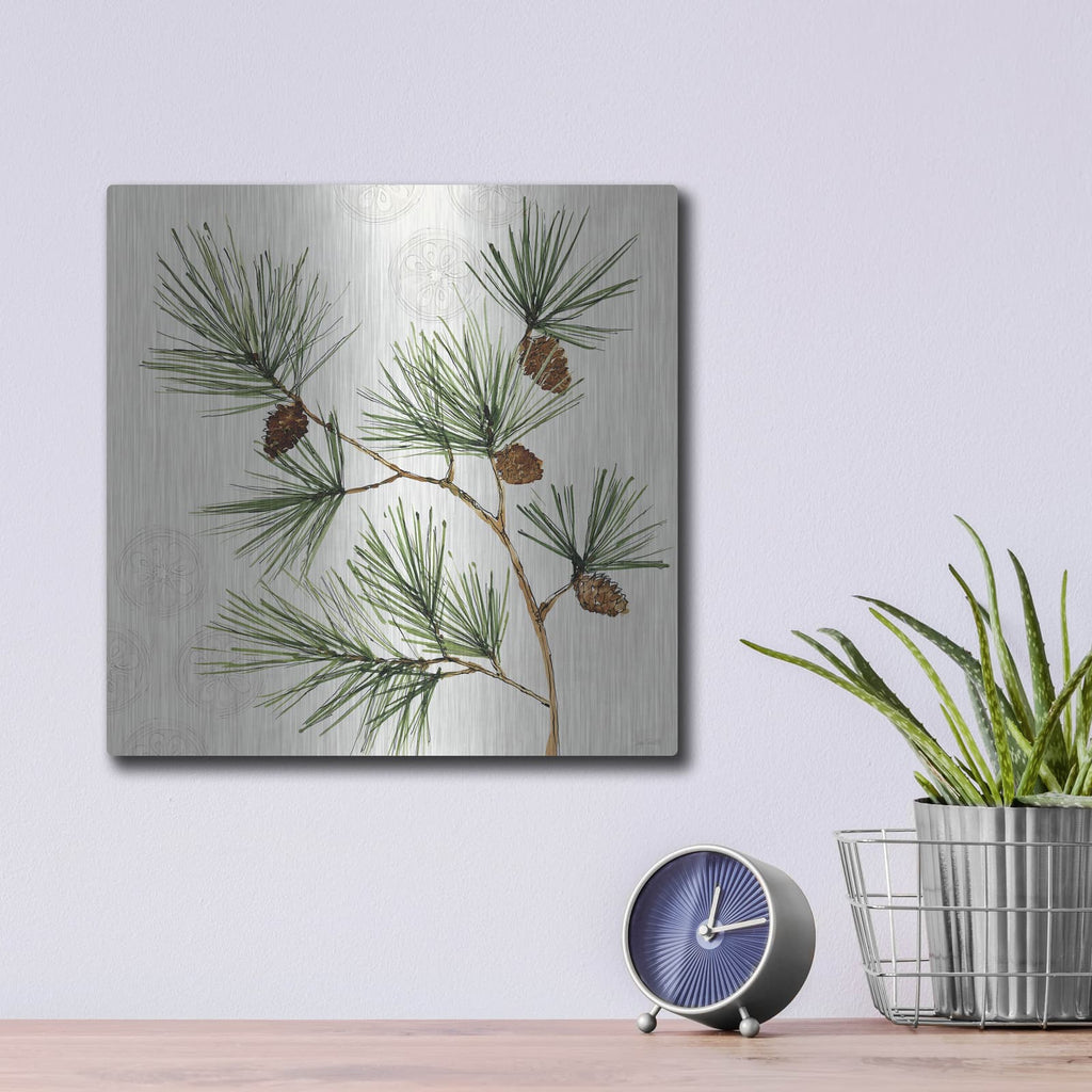 'Winter Adornment 3' by Anne Tavoletti – Metal Wall Art, 12x12 room view